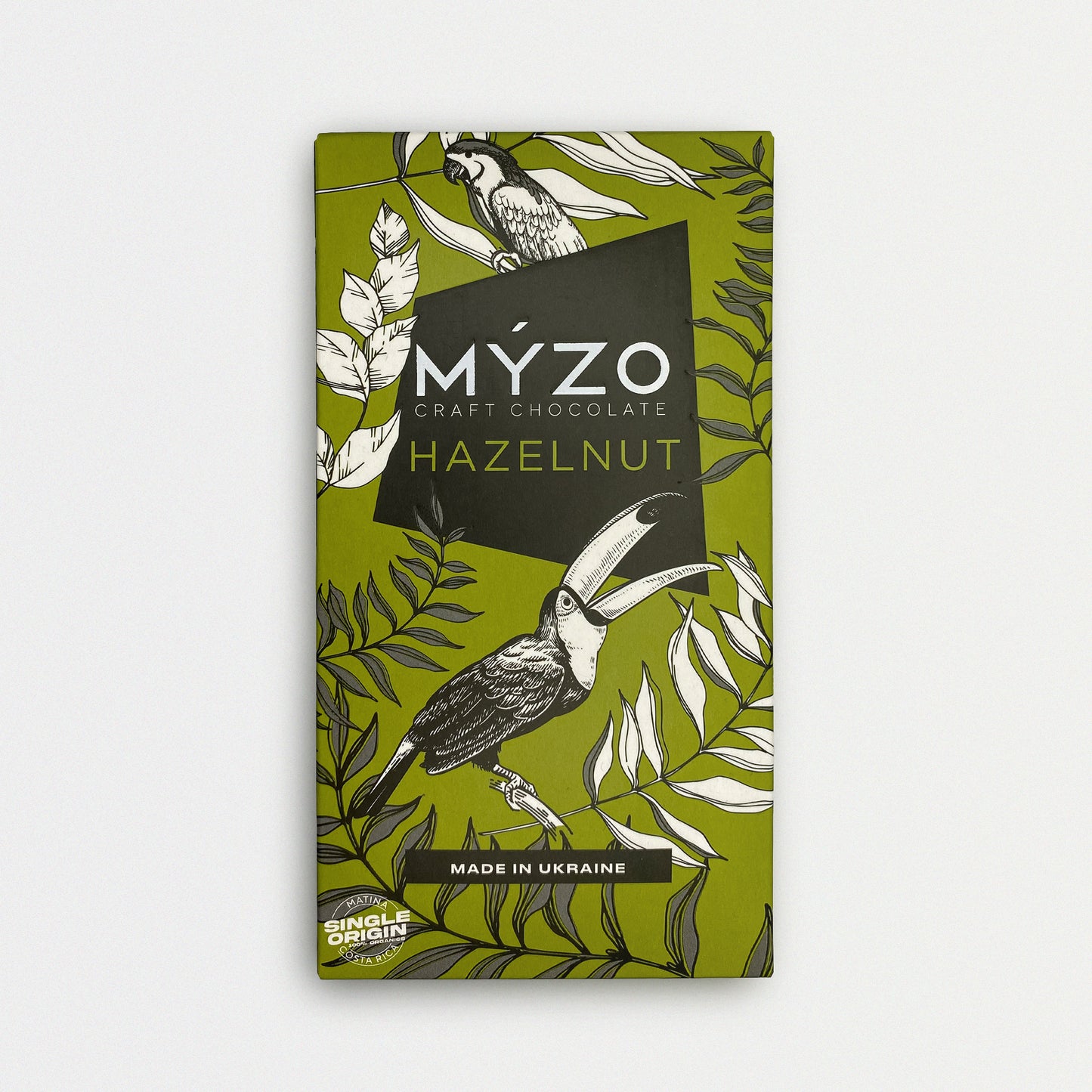 Чорний шоколад з ліщиною - Myzo Chocolate