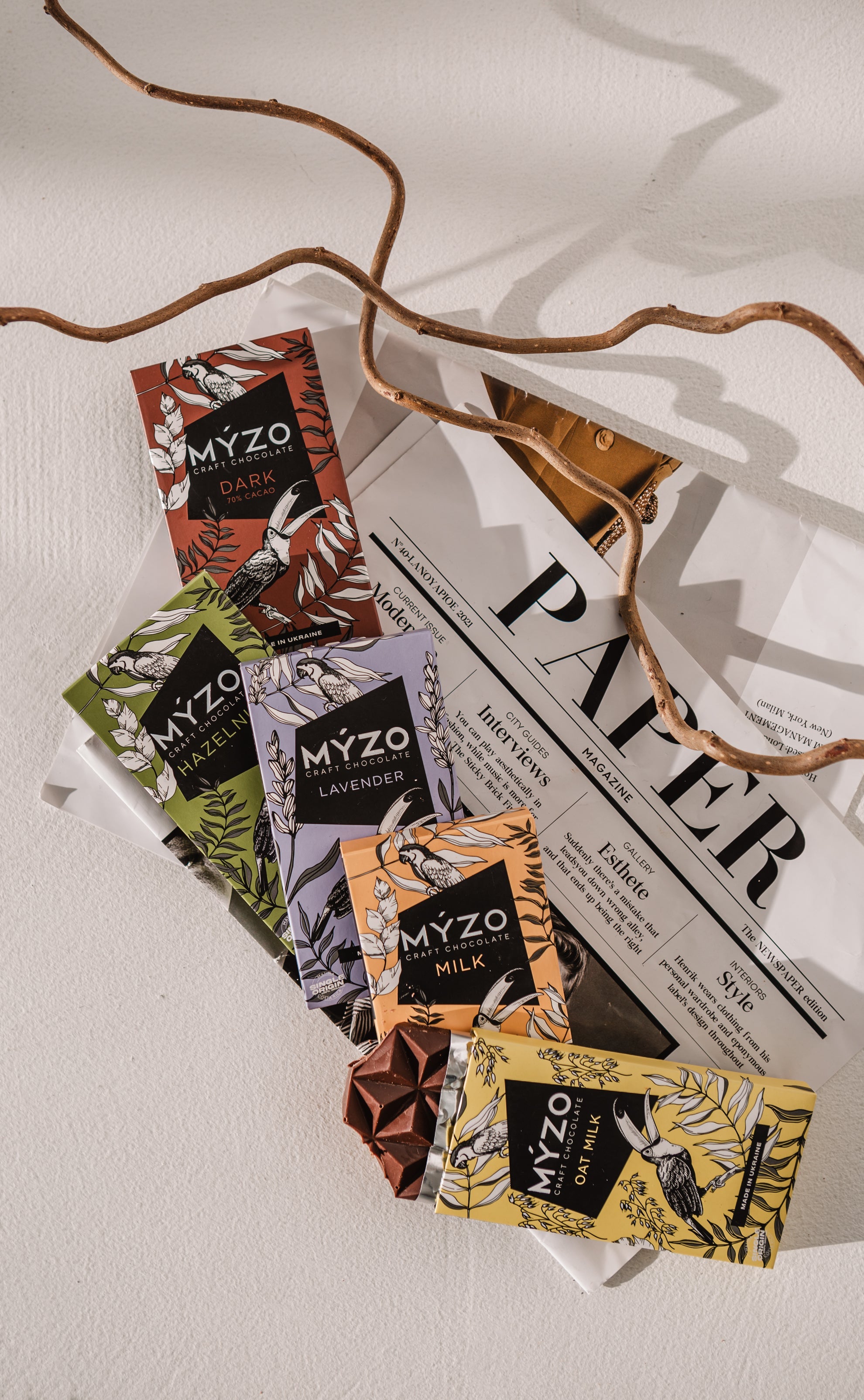 Bean-to-bar шоколад Україна | Крафтові плитки та бокси MYZO