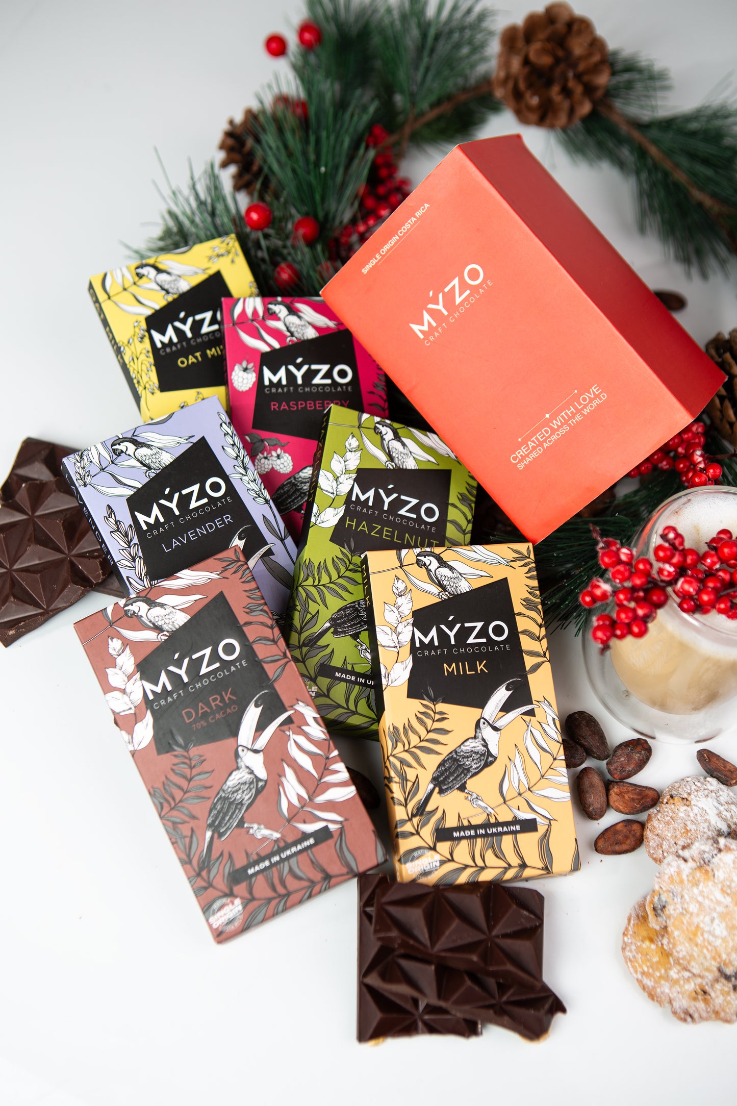 Подарунковий набір MYZO з 6 шоколадок | Bean-to-Bar Fiesta