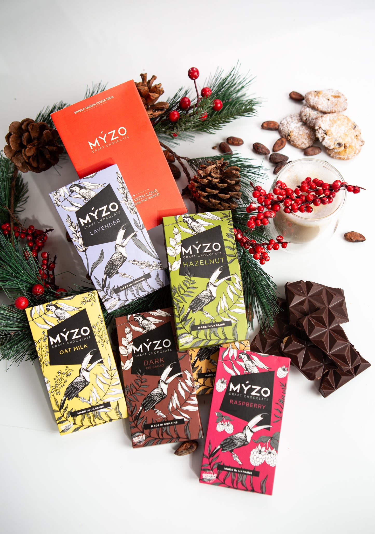 Подарунковий набір MYZO з 6 шоколадок | Bean-to-Bar Fiesta