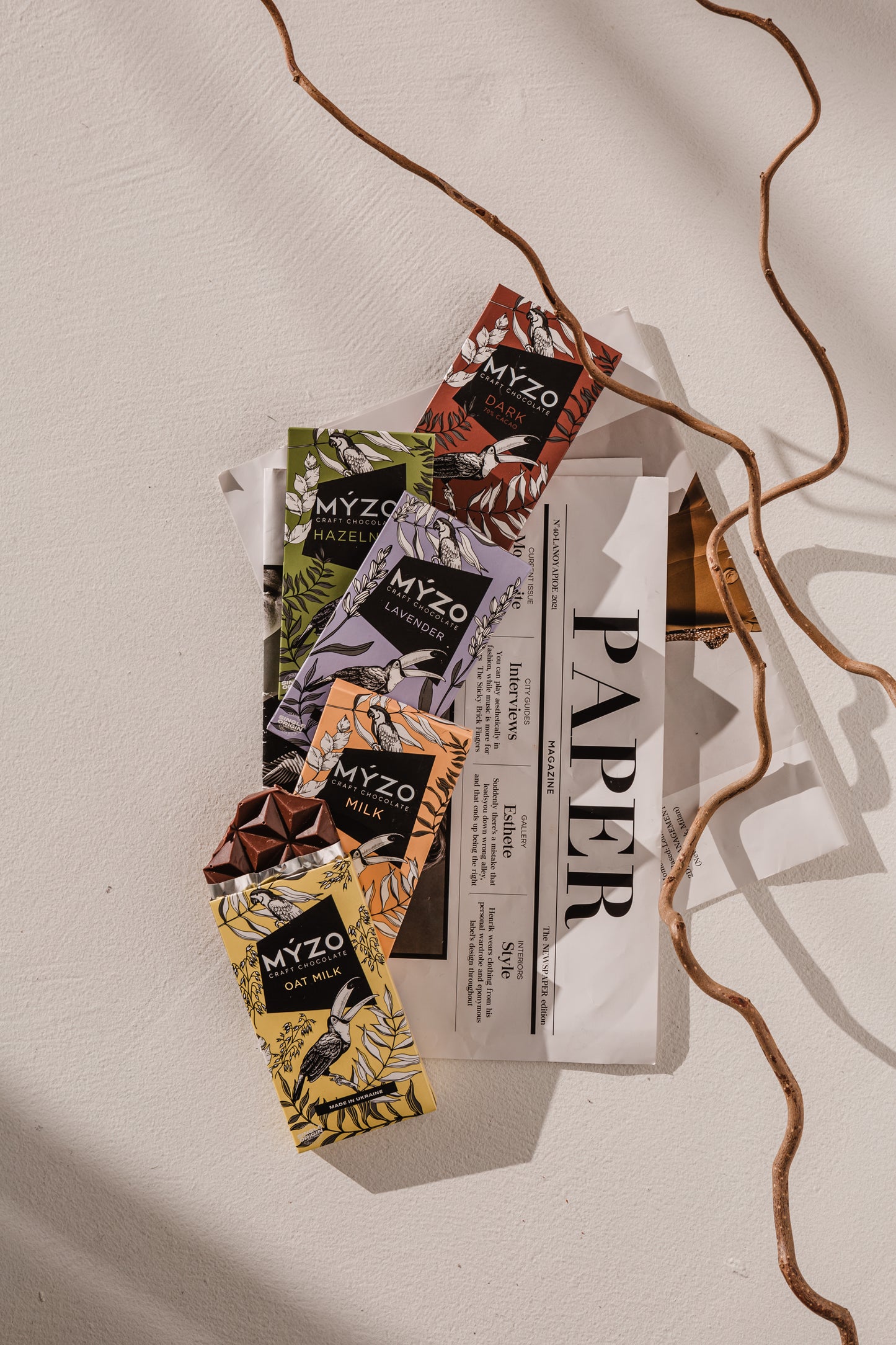 MYZO Gift Set — 6 плиток шоколаду, загорнутих з любов’ю - Myzo Chocolate